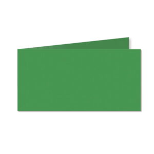 Deep Green. 100mm x 420mm. DL (Short Edge). 235gsm Folded Card Blank.