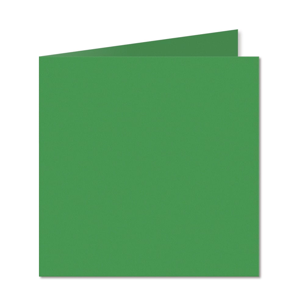 Deep Green. 148mm x 296mm. Large Square. 235gsm Folded Card Blank.