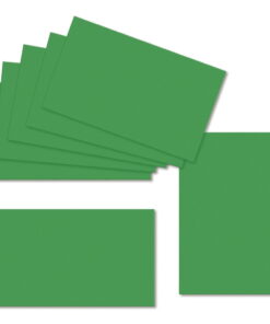 Deep Green. 60mm x 100mm. Place Card. 235gsm Card Sheet.