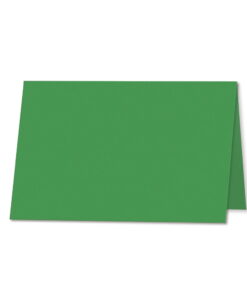 Deep Green. 100mm x 120mm. Place Card. 235gsm Folded Card Blank.