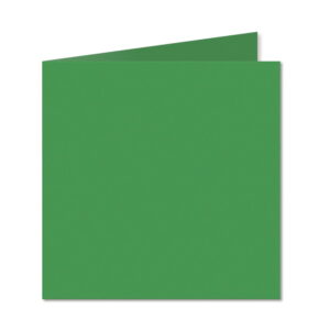 Deep Green. 123mm x 246mm. Small Square. 235gsm Folded Card Blank.