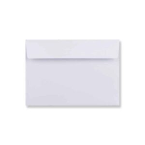 500 Pure White C6 Envelopes Trade Box. Peel/Seal Wallet Flap. White 120gsm Smooth Finish. 114mm x 162mm.