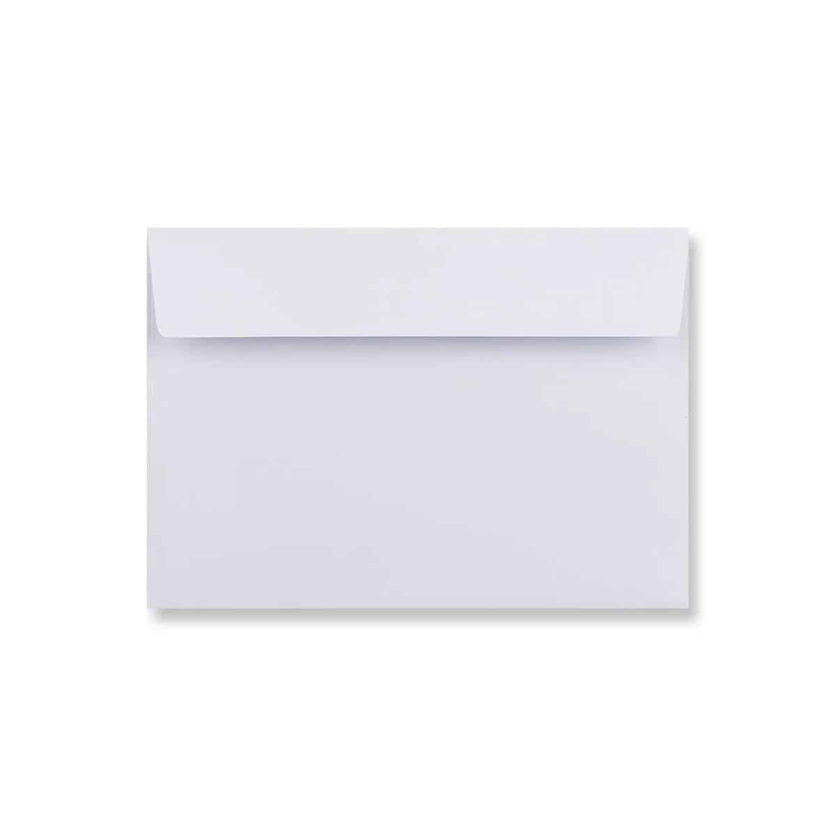 500 Pure White C6 Envelopes Trade Box. Peel/Seal Wallet Flap. White 120gsm Smooth Finish. 114mm x 162mm.