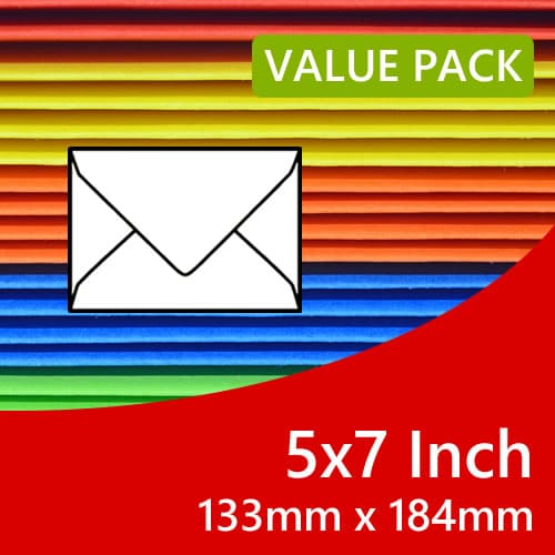 Near Me 50 Pack Colored Envelope, 5x7 Envelopes, A7 Envelopes For ...