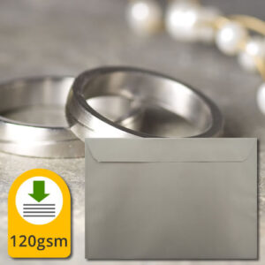 Metallic Silver Luxury Envelopes