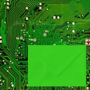 Neon Electric Green Envelopes