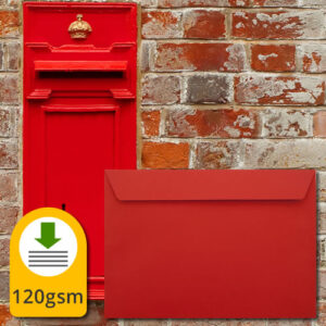 Pillar Box Red Luxury Envelopes