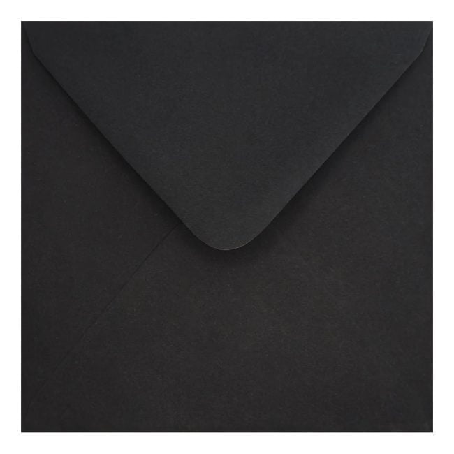 Clariana Black Envelope 130mm Square Closed