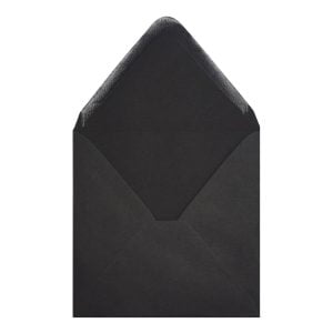 Clariana Black Envelope 130mm Square Open