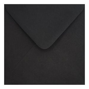 Clariana Black Envelope 155mm Square Closed