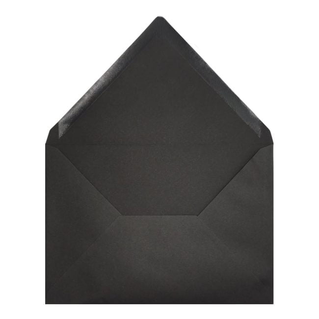 Clariana Black Envelope C6 Open