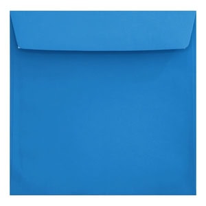Clariana Bright Blue Envelope 155mm Square Wallet Closed