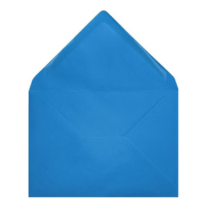 Clariana Bright Blue Envelope 5x7 Open