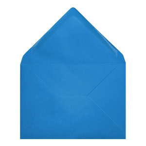 Clariana Bright Blue Envelope B6 Open
