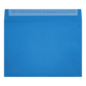 Clariana Bright Blue Envelope C5 Wallet Open