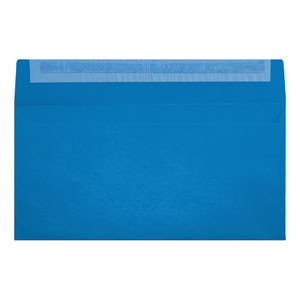 Clariana Bright Blue Envelope Dl Wallet Open