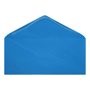 Clariana Bright Blue Envelope Letterbox Open