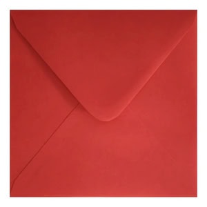 Clariana Bright Red Envelope 155mm Square Closed