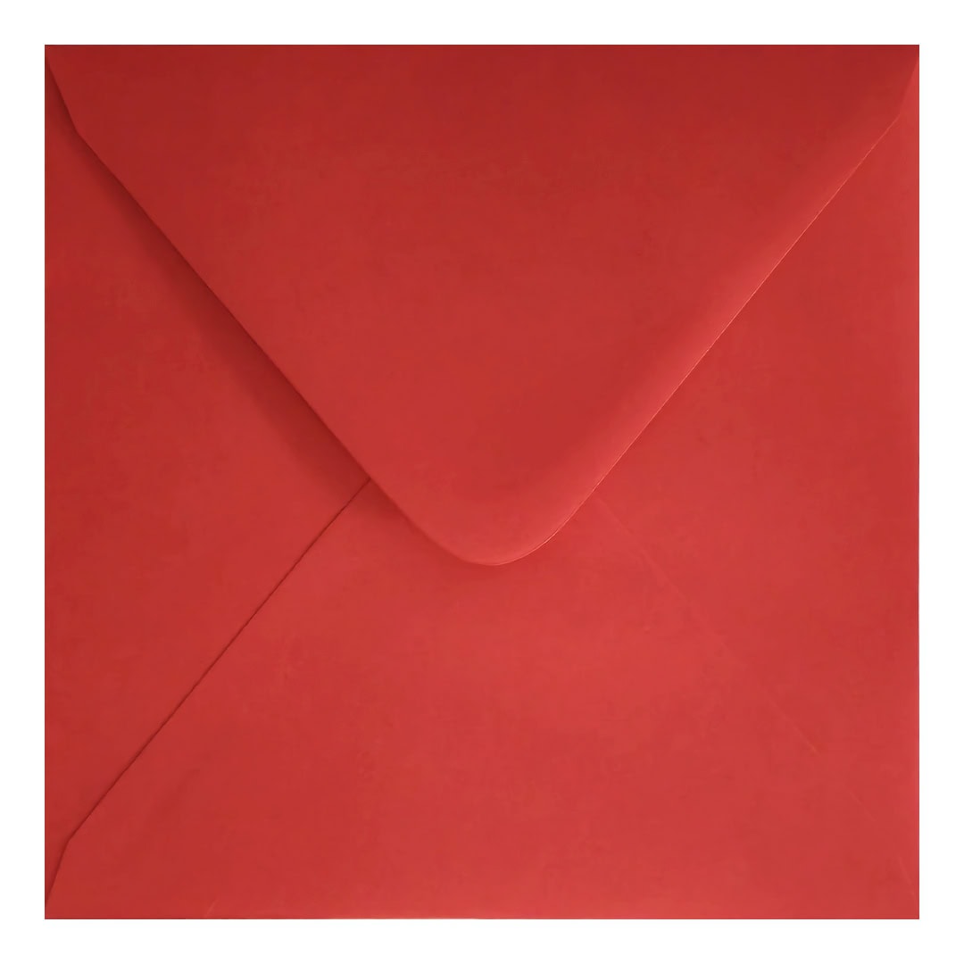 Clariana Bright Red Envelope 155mm Square Closed