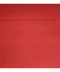 Clariana Bright Red Envelope 155mm Square Wallet Closed