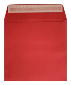 Clariana Bright Red Envelope 220mm Square Wallet Open