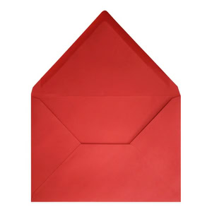 Clariana Bright Red Envelope B6 Open