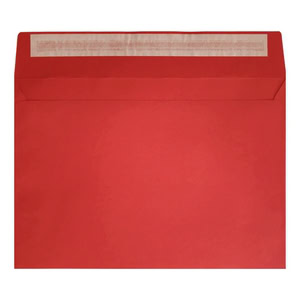 Clariana Bright Red Envelope C5 Wallet Open