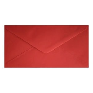 Clariana Bright Red Envelope Dl Closed
