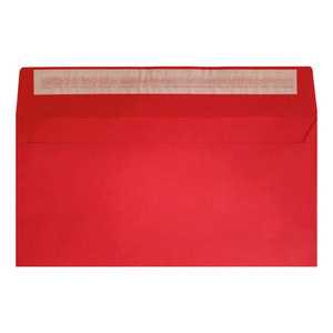 Clariana Bright Red Envelope Dl Wallet Open