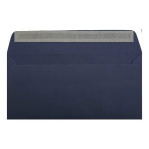 Clariana Dark Blue Envelope Dl Wallet Open