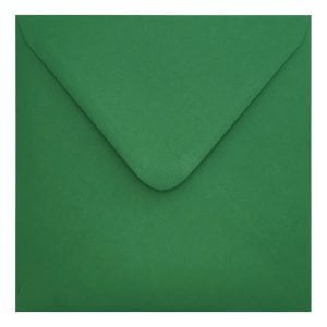 Clariana Dark Green Envelope 130mm Square Closed