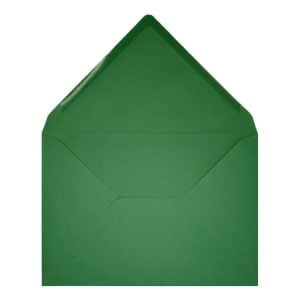 Clariana Dark Green Envelope B6 Open
