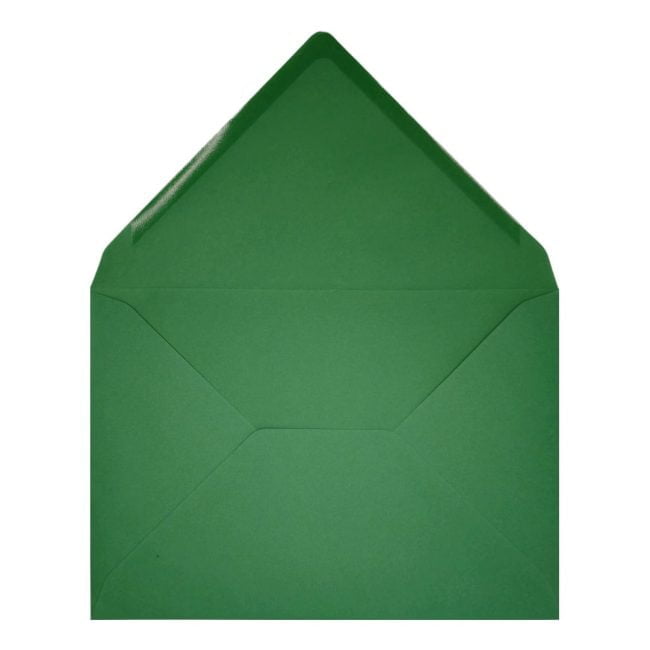 Clariana Dark Green Envelope C7 Open