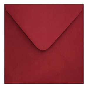 Clariana Dark Red Envelope 130mm Square Closed