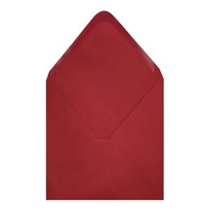 Clariana Dark Red Envelope 130mm Square Open