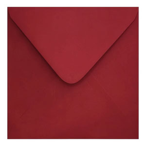 Clariana Dark Red Envelope 155mm Square Closed