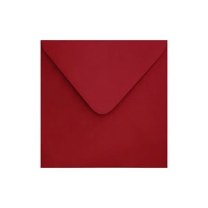 Clariana Dark Red Envelope 155mm Square Ratio