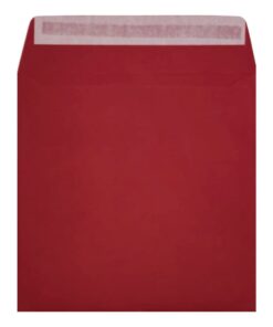 Clariana Dark Red Envelope 155mm Square Wallet Open