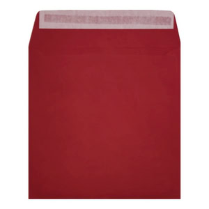 Clariana Dark Red Envelope 155mm Square Wallet Open