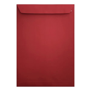 Clariana Dark Red Envelope C4 Pocket Closed