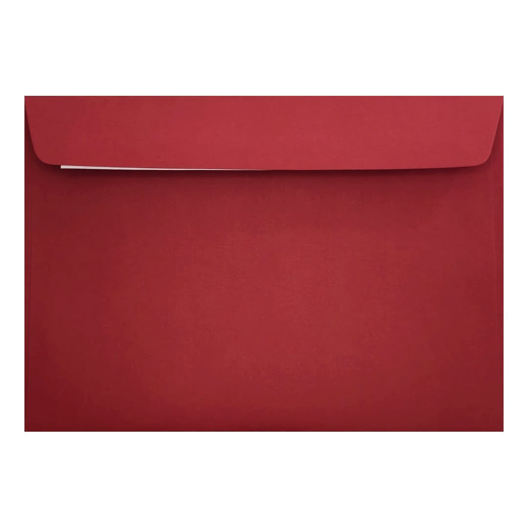Clariana Dark Red Envelope C5 Wallet Closed