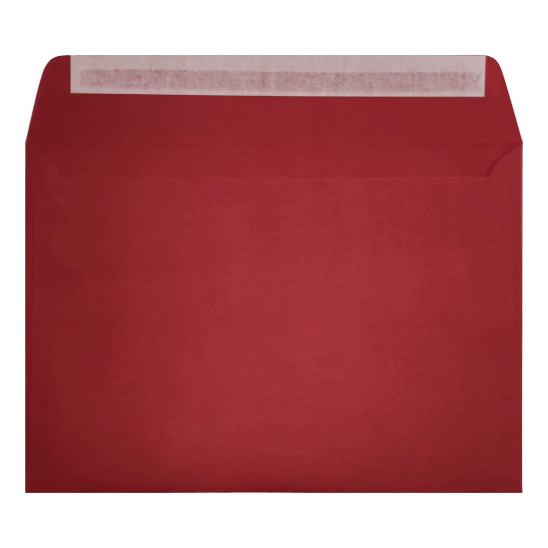 Clariana Dark Red Envelope C5 Wallet Open