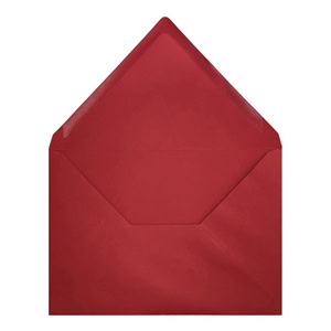 Clariana Dark Red Envelope C6 Open