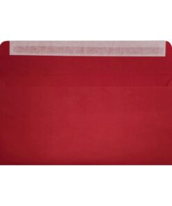 Clariana Dark Red Envelope Dl Walllet Open