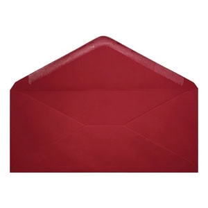 Clariana Dark Red Envelope Letterbox Open