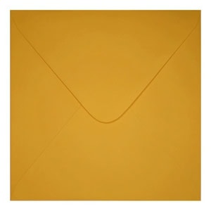 Clariana Dark Yellow Envelope 130mm Square Closed
