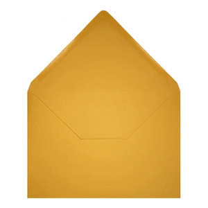 Clariana Dark Yellow Envelope B6 Open