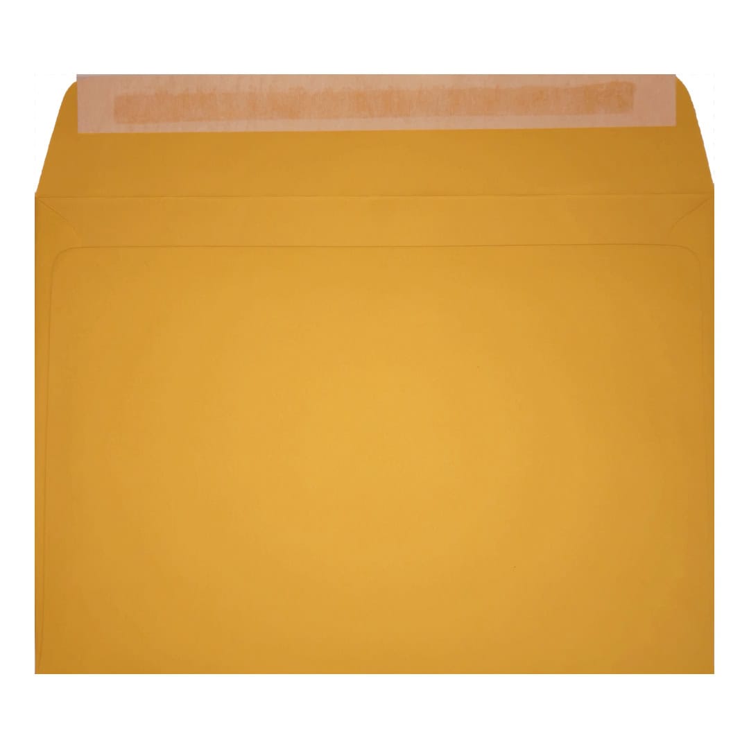 Clariana Dark Yellow Envelope C5 Wallet Open