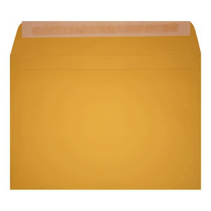 Clariana Dark Yellow Envelope C6 Wallet Open
