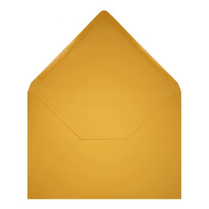 Clariana Dark Yellow Envelope C7 Open